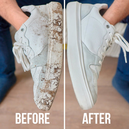 No-Rinse Shoe Cleaner Foam, Portable Sneaker Stain Remover for Daily Quick Cleaning