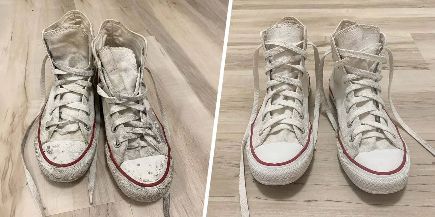 No-Rinse Shoe Cleaner Foam, Portable Sneaker Stain Remover for Daily Quick Cleaning