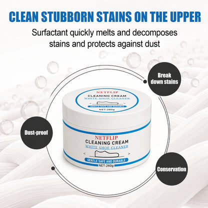 No-Rinse Shoe Cleaner Foam, Portable Sneaker Stain Remover for Daily Quick Cleaning