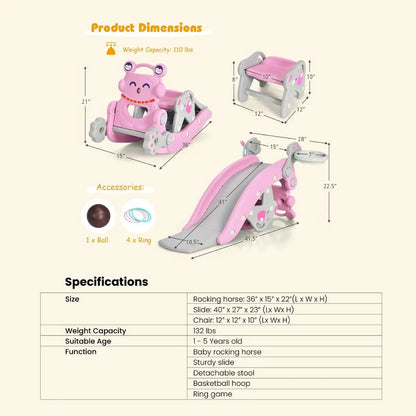⏰Limited-Time Sale⚡Flip In 1 Minute! Switch Rocking Horse To Slide In Seconds