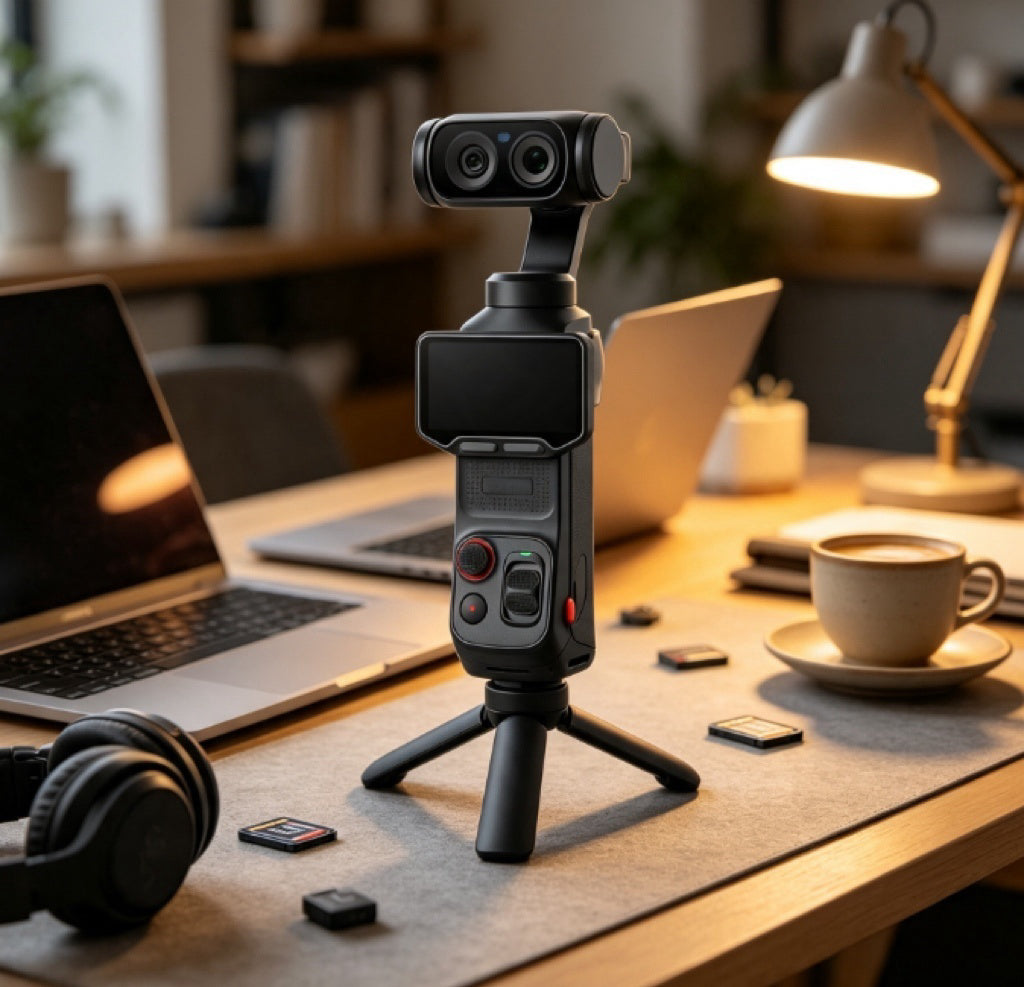 ⏰Limited-Time Sale⚡✨ Portable 3-Axis Gimbal Action Camera | 8K Ultra HD Video, Dual-Lens Imaging & Flip Touchscreen