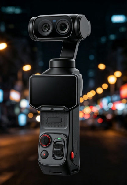 ⏰Limited-Time Sale⚡✨ Portable 3-Axis Gimbal Action Camera | 8K Ultra HD Video, Dual-Lens Imaging & Flip Touchscreen