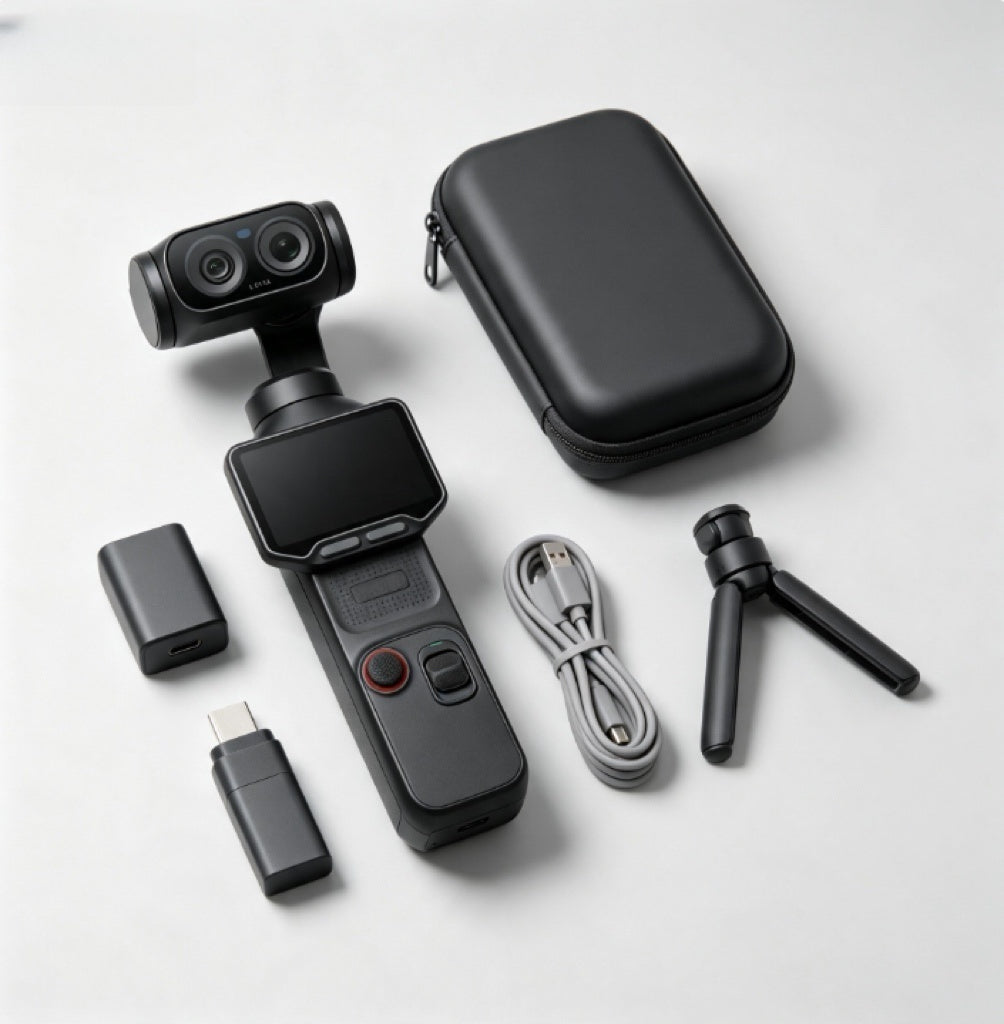 ⏰Limited-Time Sale⚡✨ Portable 3-Axis Gimbal Action Camera | 8K Ultra HD Video, Dual-Lens Imaging & Flip Touchscreen