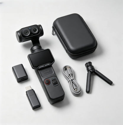 ⏰Limited-Time Sale⚡✨ Portable 3-Axis Gimbal Action Camera | 8K Ultra HD Video, Dual-Lens Imaging & Flip Touchscreen