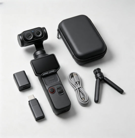 ⏰Limited-Time Sale⚡✨ Portable 3-Axis Gimbal Action Camera | 8K Ultra HD Video, Dual-Lens Imaging & Flip Touchscreen