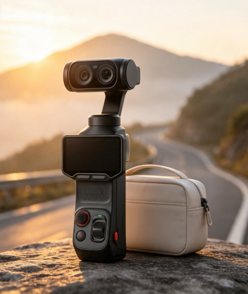 ⏰Limited-Time Sale⚡✨ Portable 3-Axis Gimbal Action Camera | 8K Ultra HD Video, Dual-Lens Imaging & Flip Touchscreen