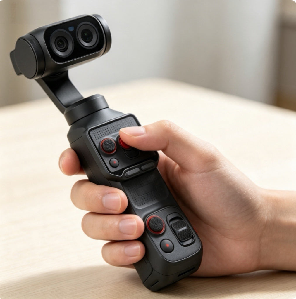 ⏰Limited-Time Sale⚡✨ Portable 3-Axis Gimbal Action Camera | 8K Ultra HD Video, Dual-Lens Imaging & Flip Touchscreen