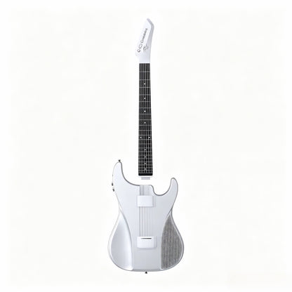 🎸Silent No-Sore-Finger Smart Travel Guitar Black & White for Beginners & Band