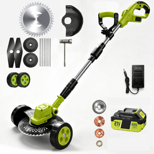 ⏰Free shipping🔥 66% OFF 3-in-1 Cordless Lawn Mower | Brushless Motor, Dual 21V Batteries Included🌱