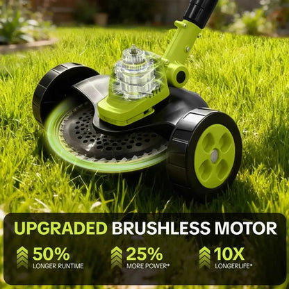 ⏰Free shipping🔥 66% OFF 3-in-1 Cordless Lawn Mower | Brushless Motor, Dual 21V Batteries Included🌱