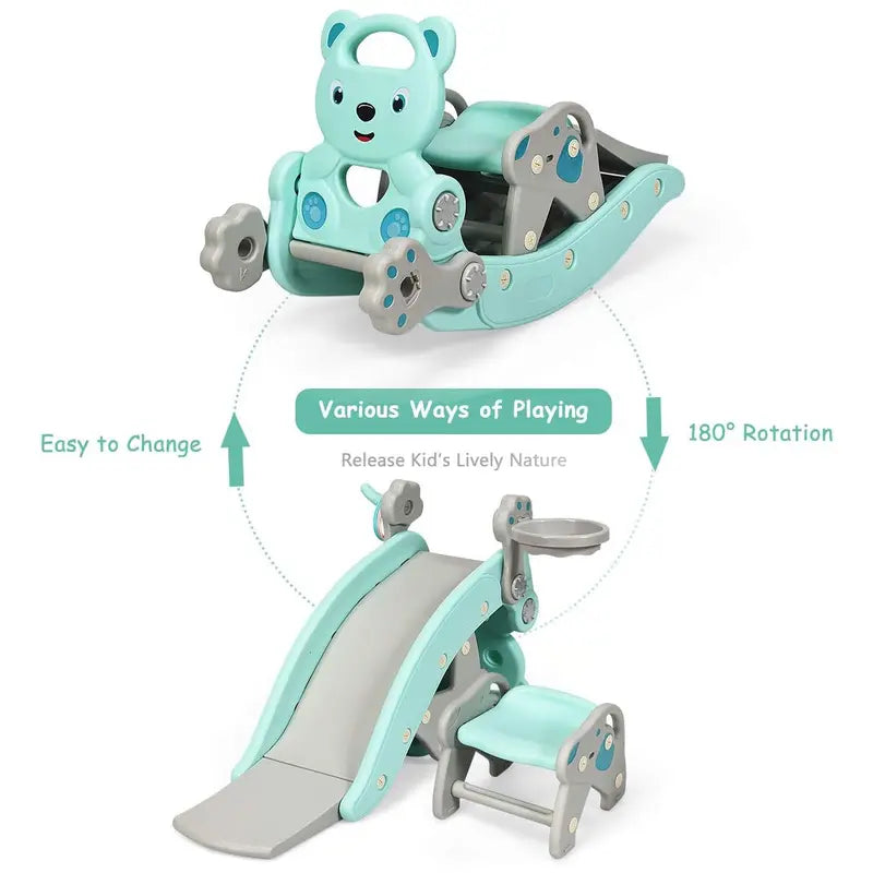 ⏰Limited-Time Sale⚡Flip In 1 Minute! Switch Rocking Horse To Slide In Seconds