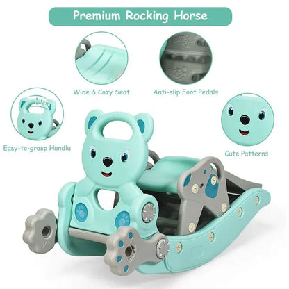 ⏰Limited-Time Sale⚡Flip In 1 Minute! Switch Rocking Horse To Slide In Seconds